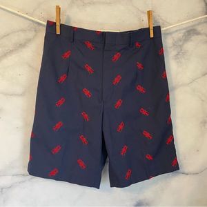 Clearance! Men’s No Brand Navy Blue Lobster Print Shorts